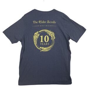 The Elder Scrolls Online 10th Anniversary Tee T-Shirt Mens XL Gaming Bethesda